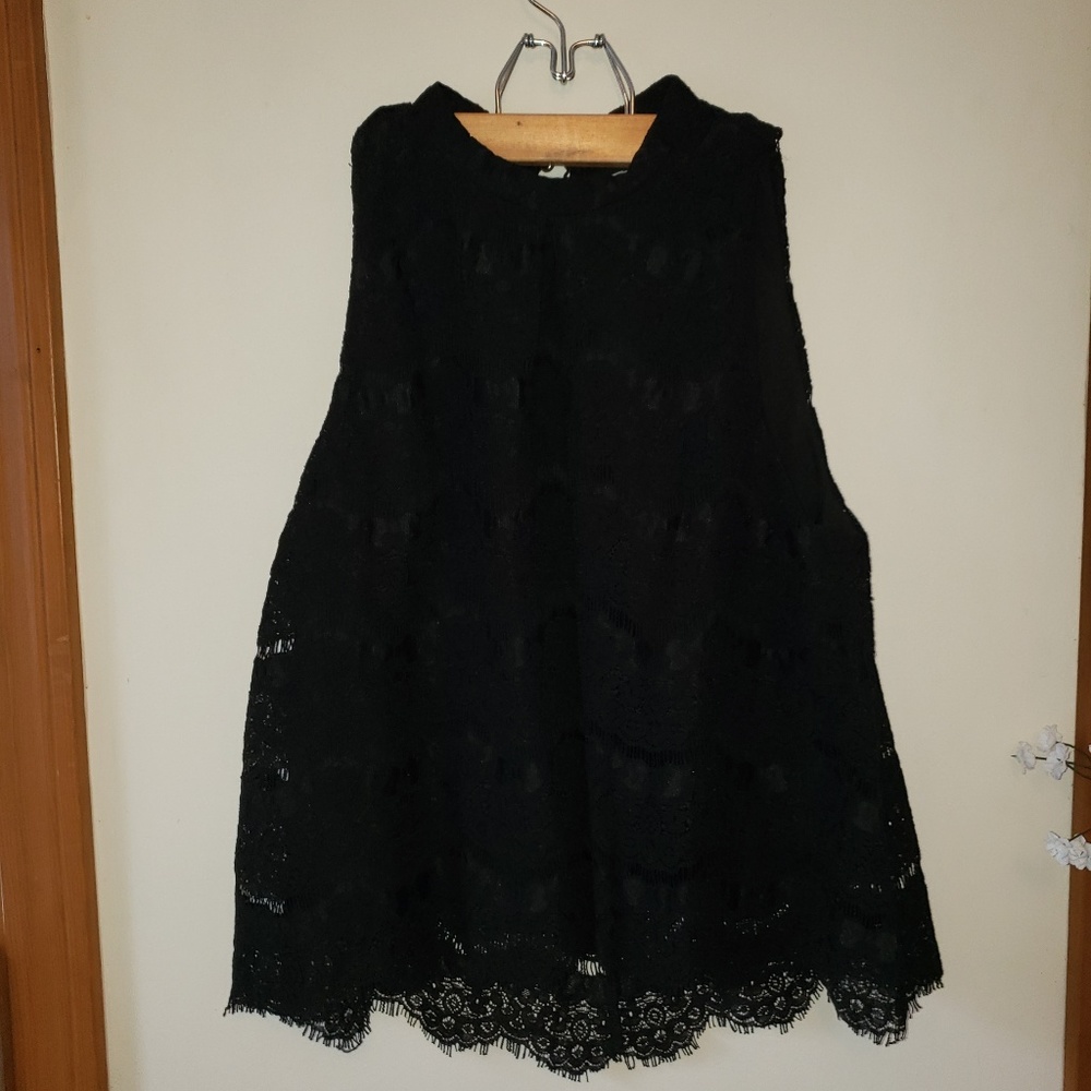 Love Fire Formal Black Sleeveless top